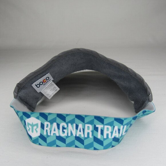 Ragnar Trail Aqua Blue Green Running Visor Boco Gear OS - Picture 3 of 7